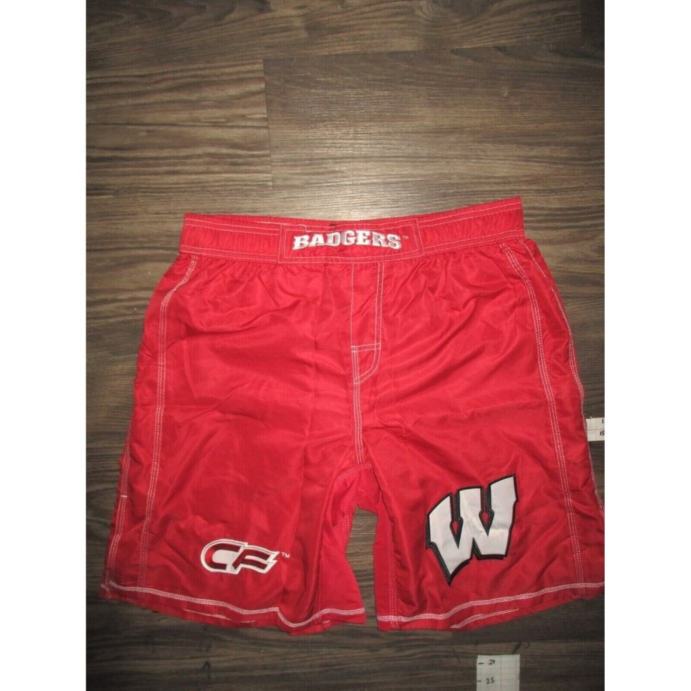 Cage Fighter Wisconsin Shorts Red LARGE